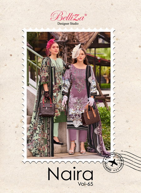 Naira Vol 65 By Belliza Printed Cotton Dress Material Wholesale Market In Surat
